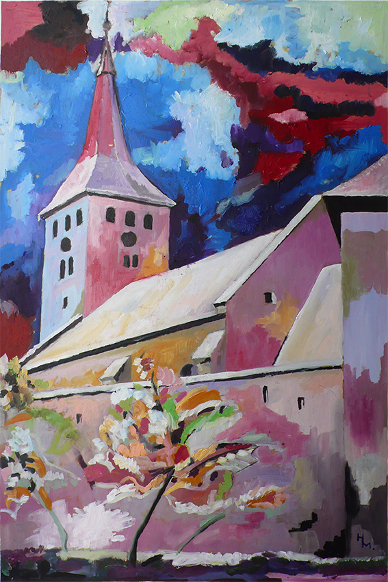 Vartemplom 70x50 olaj preselt lemez 2006